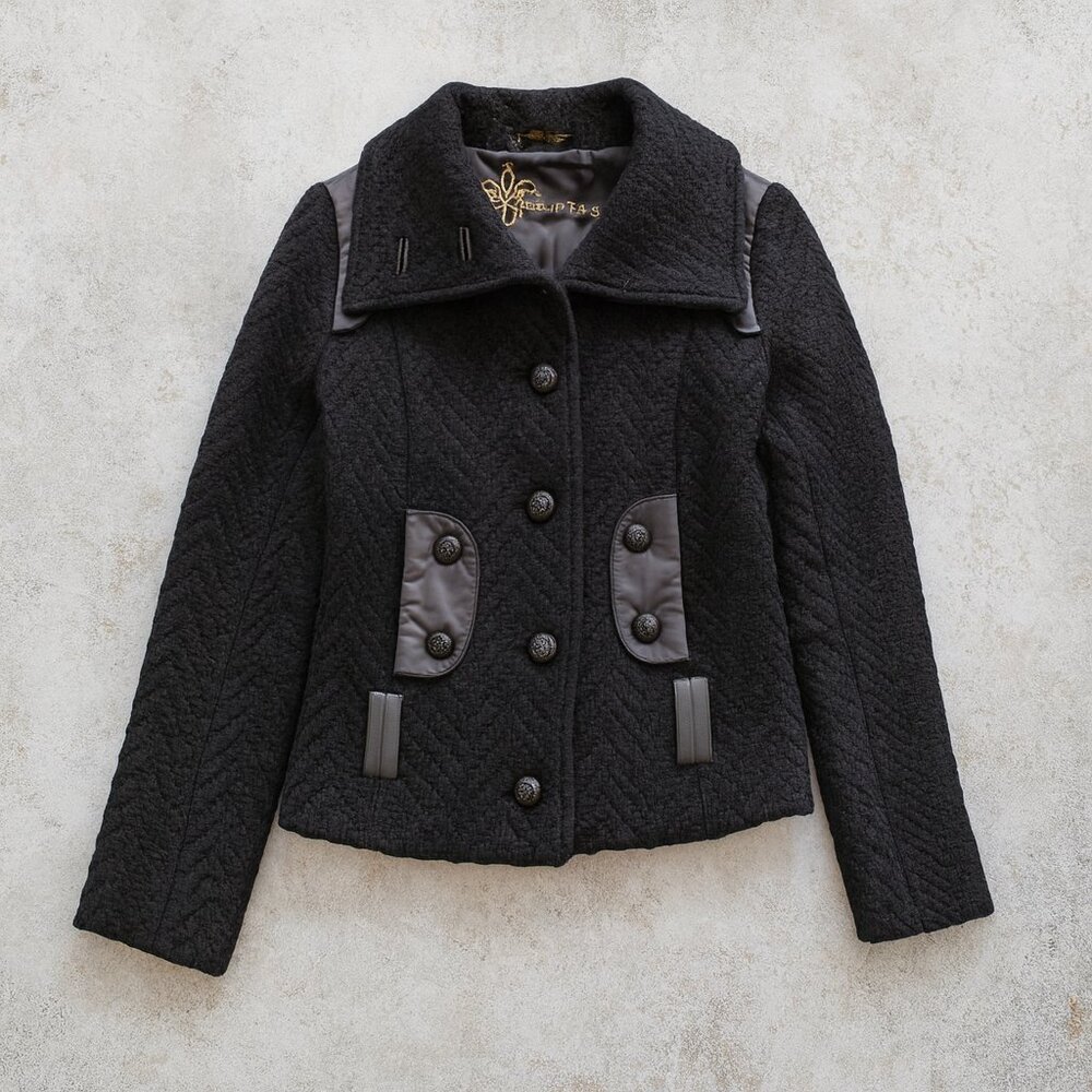 Mackage Azia Wool & Leather Jacket - Picture 2 of 7